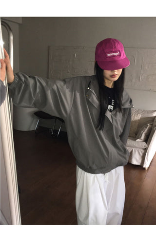 Beaton Gopcore String Overfit Windbreaker Jacket