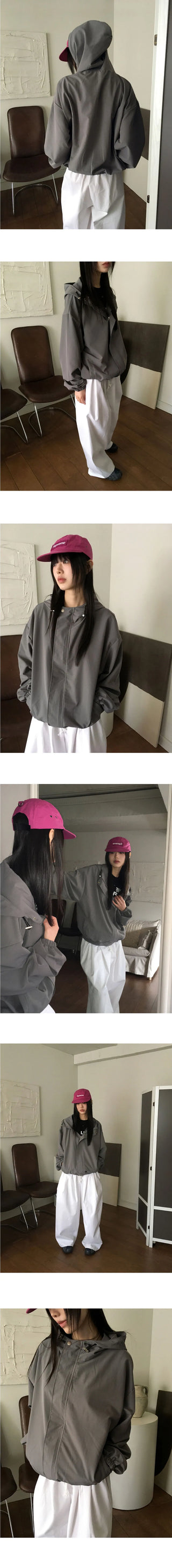 Beaton Gopcore String Overfit Windbreaker Jacket