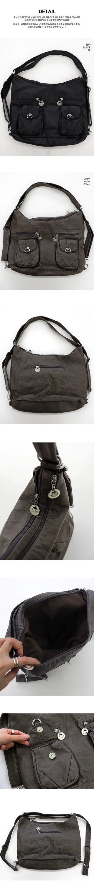 Kushal Vintage Leather Two-Pocket Two-Way Backpack Shoulder Bag