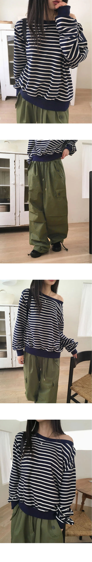 Zler Y2K Cargo Ribbon Two-Way Banding Cotton Long Jogger Wide Pants