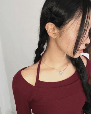 Wawa Ballet Core Velvet Ribbon Hairpin