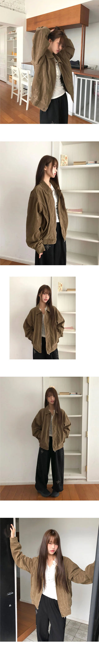 Setter vintage Faded Split Boxy leather jacket