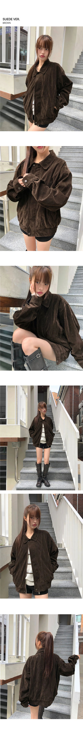 Setter vintage Faded Split Boxy leather jacket