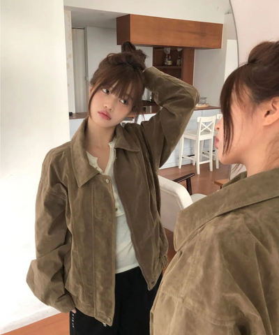 Setter vintage Faded Split Boxy leather jacket
