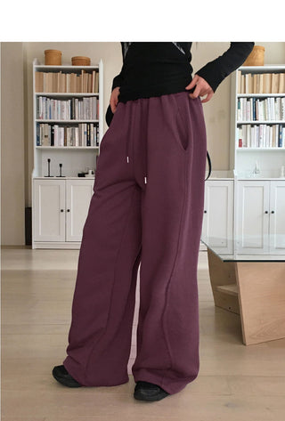 Shuggy side Split juli two-way banding long wide jogger pants