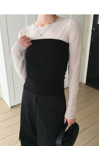 Forbin Layered Ribbed Knitwear Tank Top Tube Top