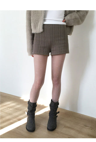 Shoot Ribbed Knitwear Short Pants Shorts