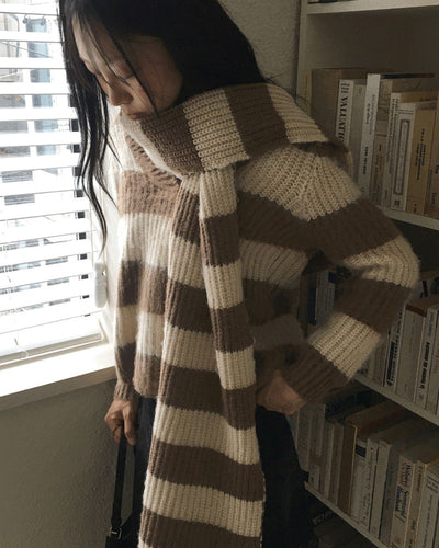 Basis Vintage Striped Angora Knitwear