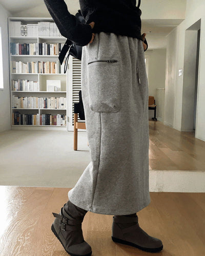 Nick zipper biscuit pocket juli long skirt