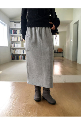 Nick zipper biscuit pocket juli long skirt