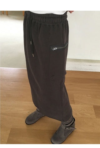 Nick zipper biscuit pocket juli long skirt
