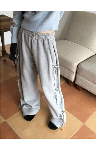 Sento Balloon Side Ribbon Jury Training Long Wide Pants