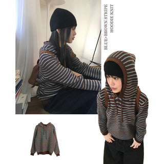 Nakita Striped Hooded Knitwear