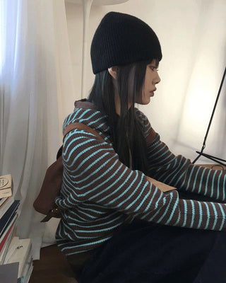 Nakita Striped Hooded Knitwear