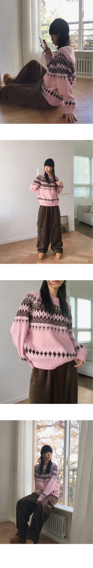 Fates Balloon Fleece Cargo Two-Way Banding Long Wide Jogger Pants