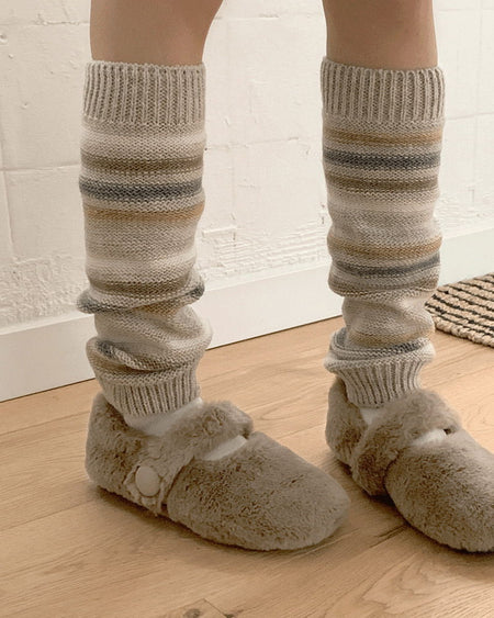 Mozen Vintage Striped Leg Warmers