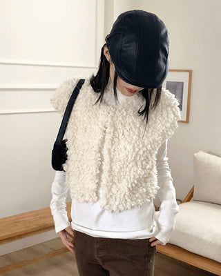 Ula Fur Snowflake Layered Vest