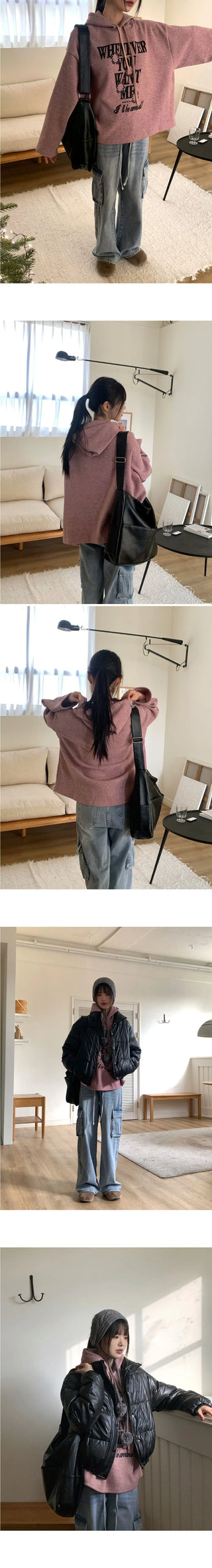 Tonal Bobusang Big Square Cross Shoulder Bag