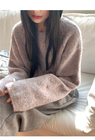 Ponyo Multi Mix Round Long Sleeve Knitwear