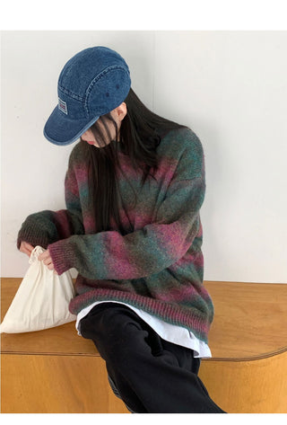 Tums Gradient Striped Mohair Knitwear
