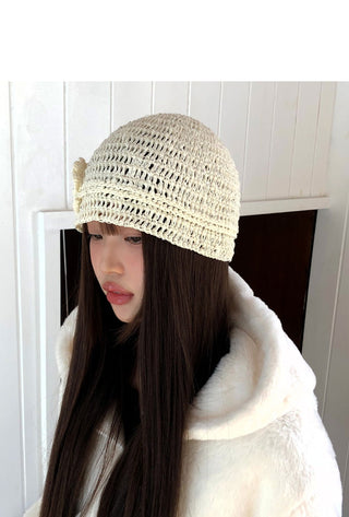 Devin Flower Pendant Knitwear Beanie