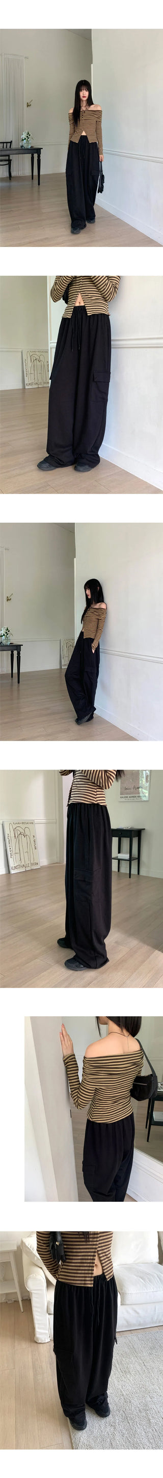 Deepz Cargo Long Wide Training Pants