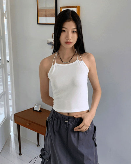 Vignette double string halter Sleeveless