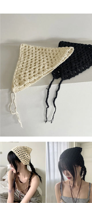 Rahi Vintage Crochet Knitwear Bandana