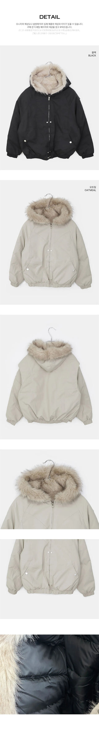 Boyne Hooded Fur Hooded Padded Jacket