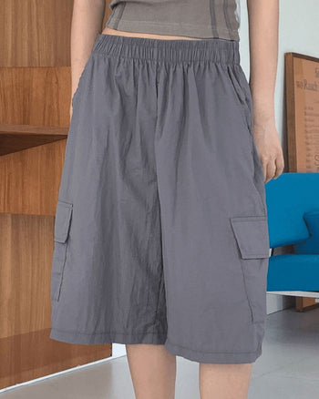 Kanky Nylon Cargo Banding Bermuda Part 5 Short Pants