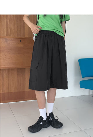 Kanky Nylon Cargo Banding Bermuda Part 5 Short Pants