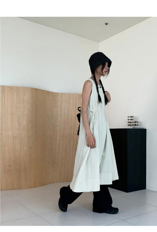 Nate String Layered Sleeveless Long Dress