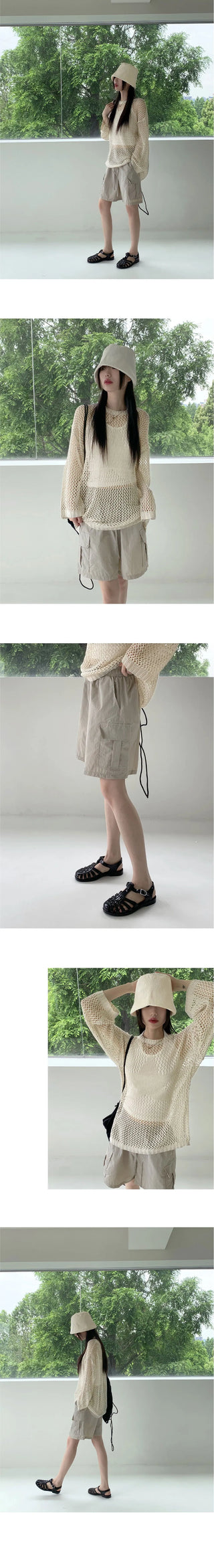 Neo Summer Nylon Bassack Cargo Part 4 Short Pants