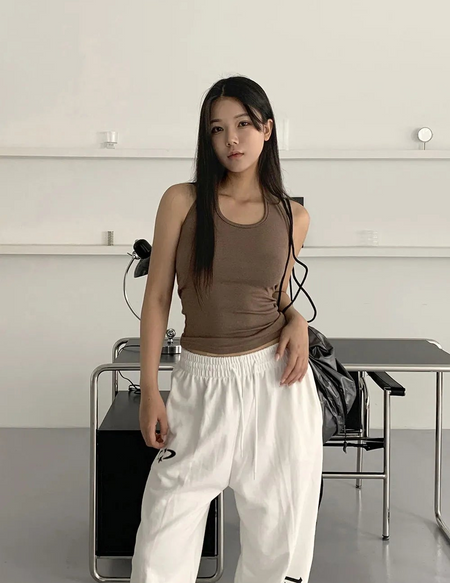 Hotz Basic Layered Halter Neck Sleeveless Sleeveless