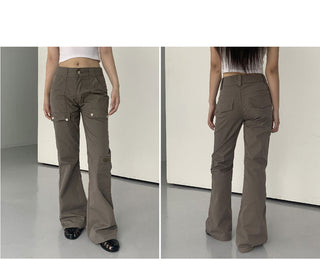 Larkin Baslock Long Semi Flared Cargo Pants