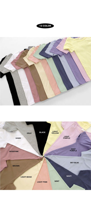 Ziti Basic U-neck Short Sleeve T-shirt