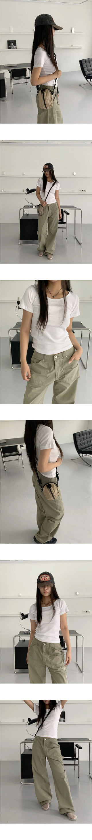 Ziti Basic U-neck Short Sleeve T-shirt
