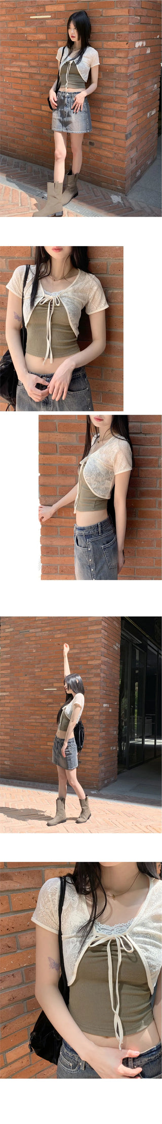 Death Race Shirring Ribbed Crop Sleeveless Sleeveless