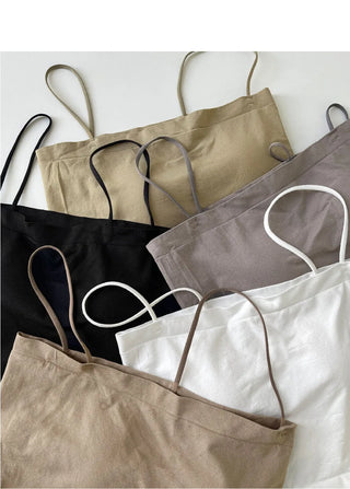 Basic Plain Square Strap with Built-in ZB Cap Sleeveless