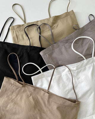 Basic Plain Square Strap with Built-in ZB Cap Sleeveless