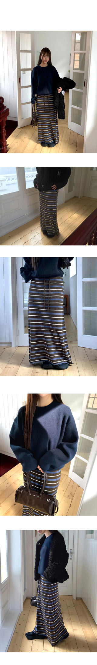 Haring Sprite Wide Long Skirt