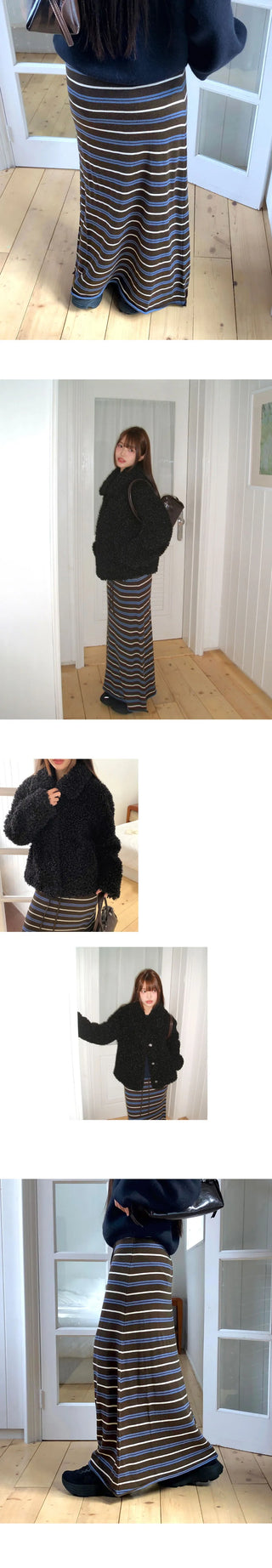 Haring Sprite Wide Long Skirt
