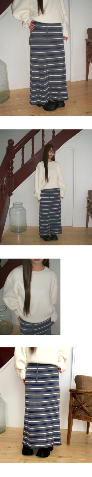 Haring Sprite Wide Long Skirt