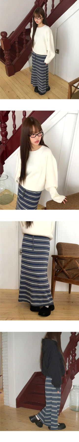 Haring Sprite Wide Long Skirt