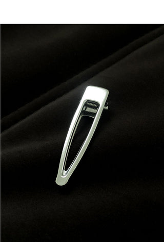 Sugar Rune Clip Silver Basic Hair Barrette