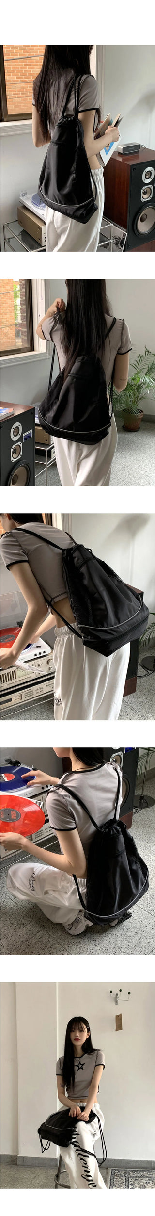 Benchline Scotch Nylon Mesh Black Backpack