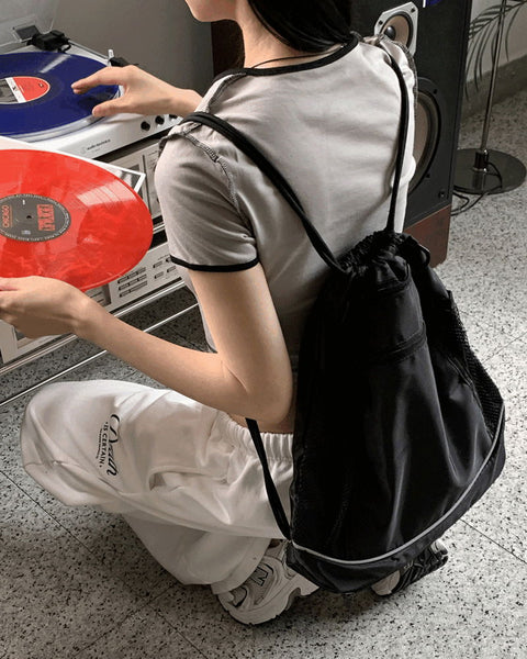 Benchline Scotch Nylon Mesh Black Backpack