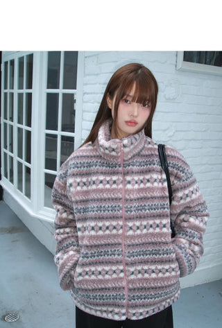 Drin Nordic Poggle Overfit Fleece Zip-up