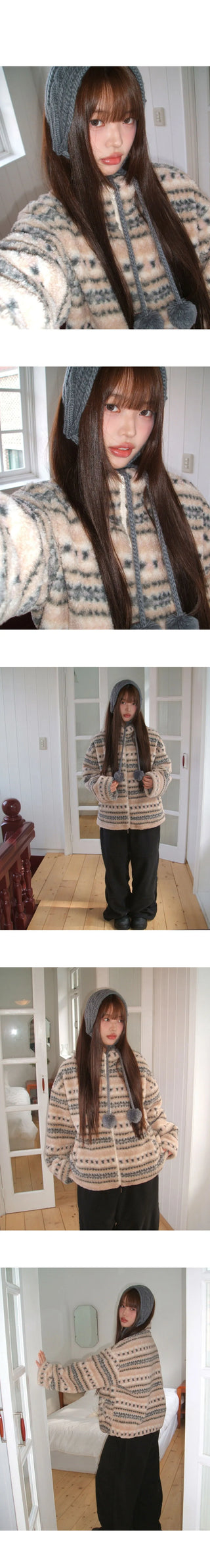 Drin Nordic Poggle Overfit Fleece Zip-up