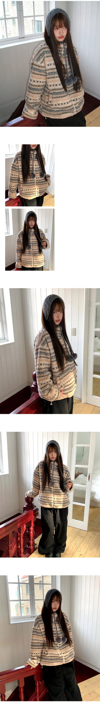 Drin Nordic Poggle Overfit Fleece Zip-up